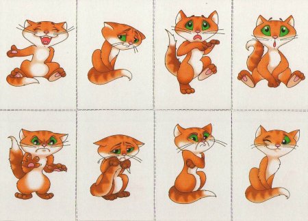 Звери с разными эмоциями