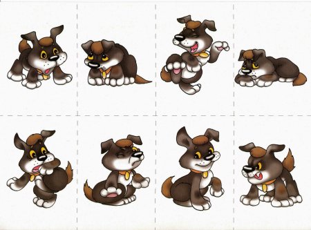 Сказочные животные с разными эмоциями