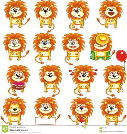 Животные с разными эмоциями