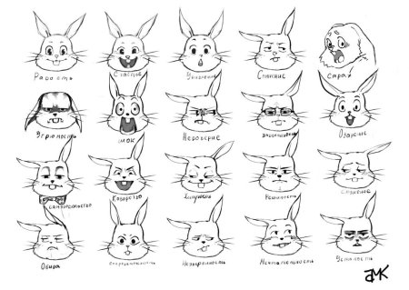 Зверьки из мультиков эмоции