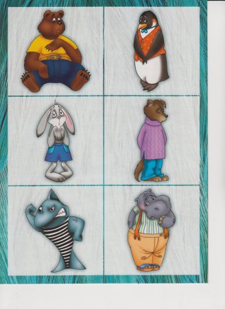 Зверюшки с разными эмоциями