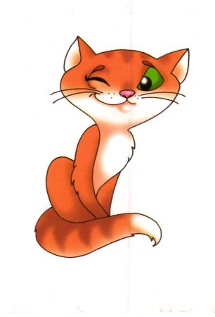 Мультяшный кот с разными эмоциями