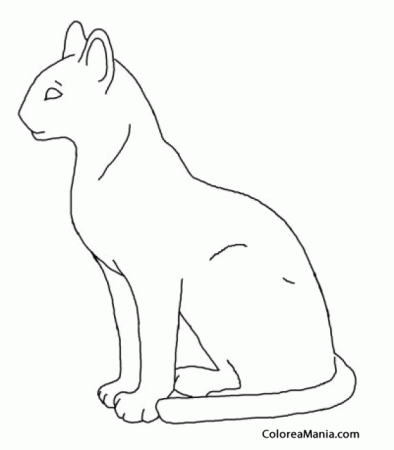 Скульптура кошки рисунок