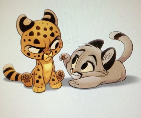 Животные в мультяшном стиле