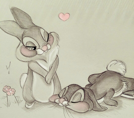 Влюбленные зайчики