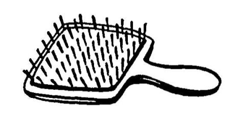 Раскраска расческа