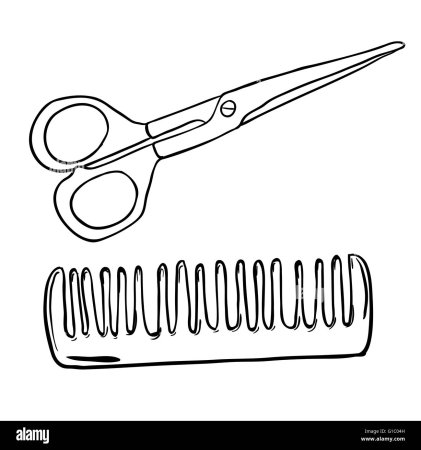 Расческа контур