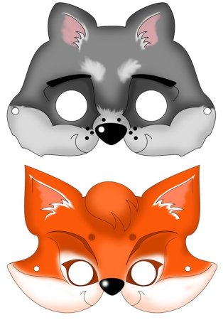 Новогодние маски зверей