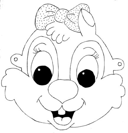 Трафареты масок животных