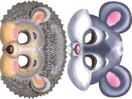 Маски зверей для детского сада