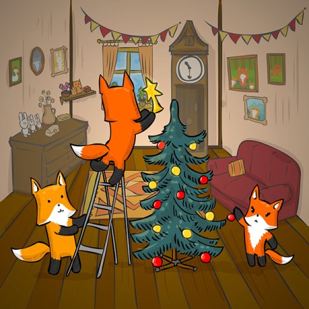 Лиса новый год