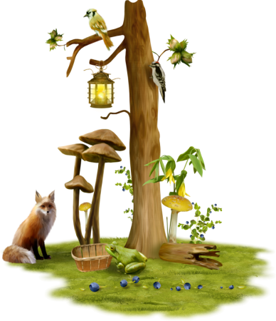 Сказочный Лев на прозрачном фоне