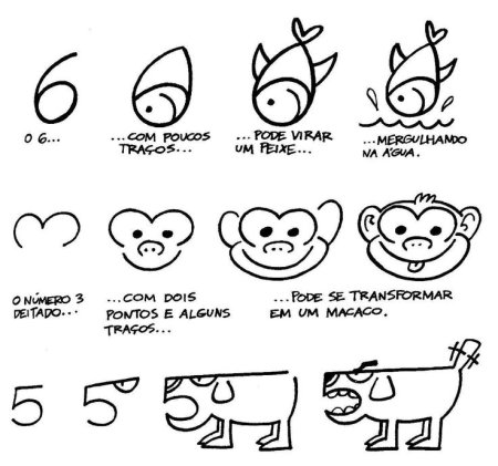 Рисуем из цифр животных