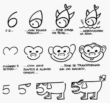 Рисуем из цифр животных