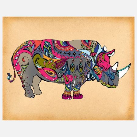 Животные в декоративном стиле