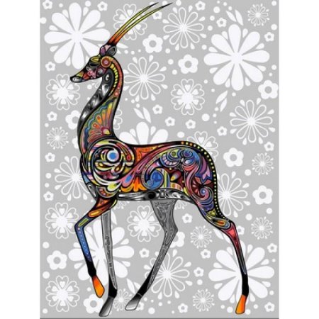 Стилизация животного в цвете