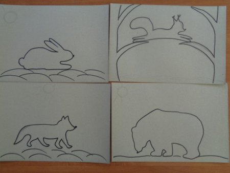 Рисование в средней группе на тему Дикие животные