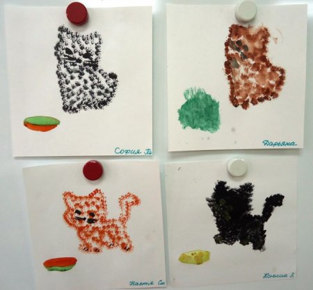 Рисование кошки в старшей группе