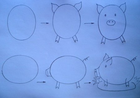 Рисование зайчика в средней группе