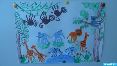 Рисование животных в младшей группе