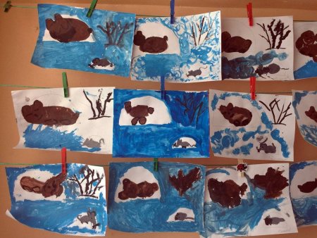 Рисование Дикие животные средняя группа