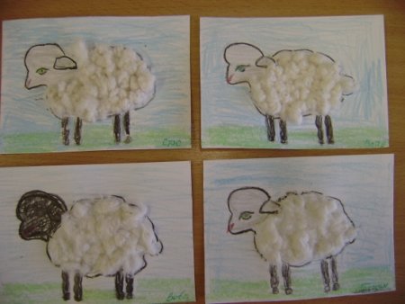 Аппликация на тему животные