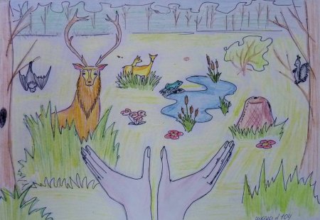 Рисунок на тему день защиты животных