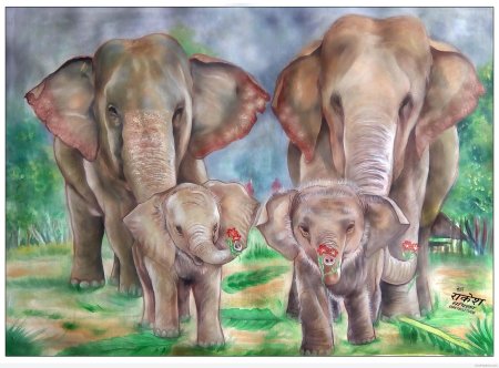 Семья слоников