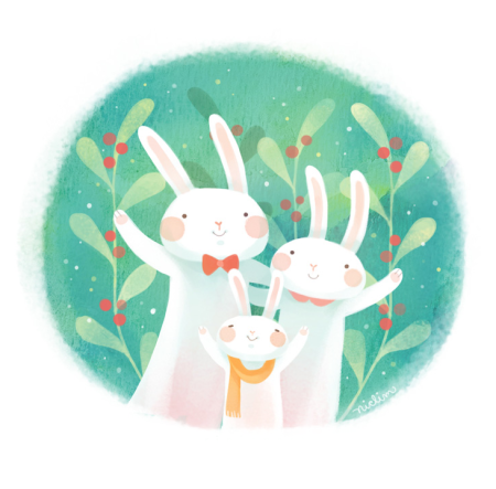 Семья зайчиков