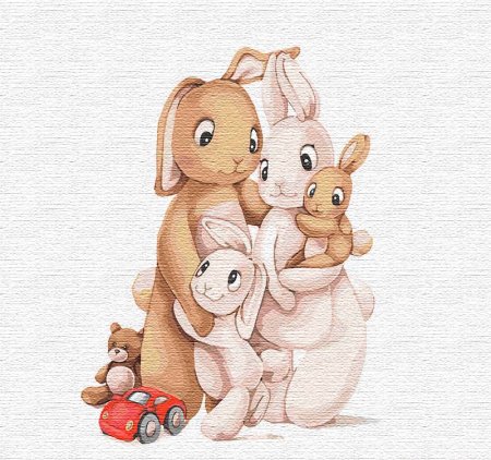 Семья кроликов