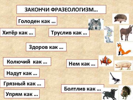 Закончи фразеологизмы