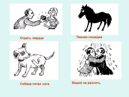 Фразеологизмы рисунки