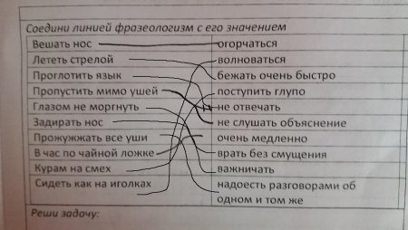 Соедини фразеологизмы