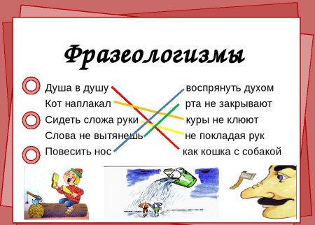 Фразеологизмы и их значение