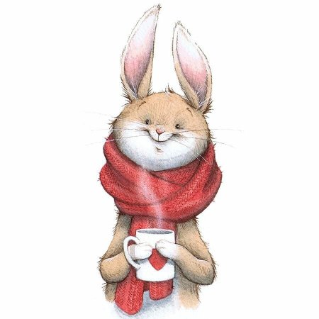 Заяц в шарфике