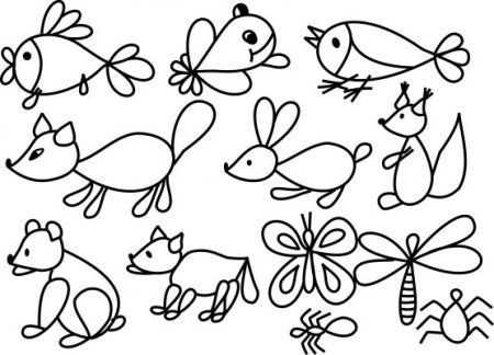 Рисование животных для детей дошкольного возраста