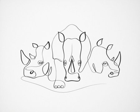 Рисунок непрерывной линией