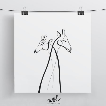 Картины одной линией Пикассо