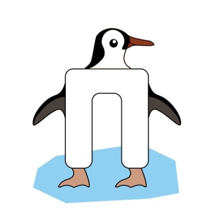 Буква п в виде животного