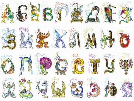 Необычные буквы алфавита