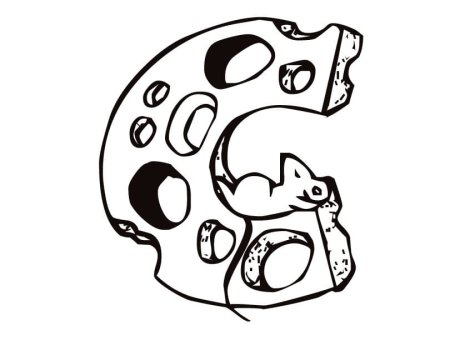 Сыр раскраска