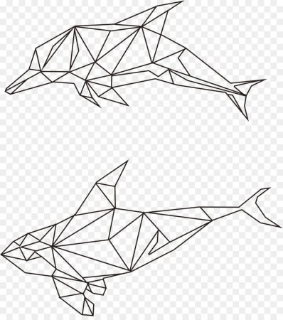 Рыба из геометрических фигур