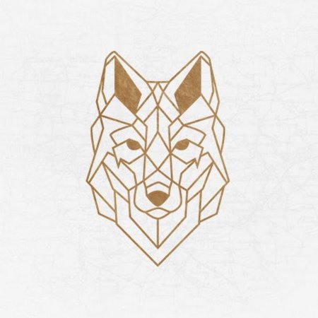 Геометрическая голова волка
