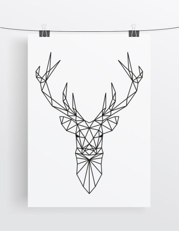 Геометрический олень