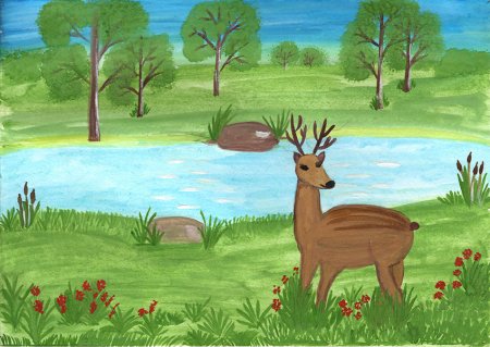 Рисунок на тему природа