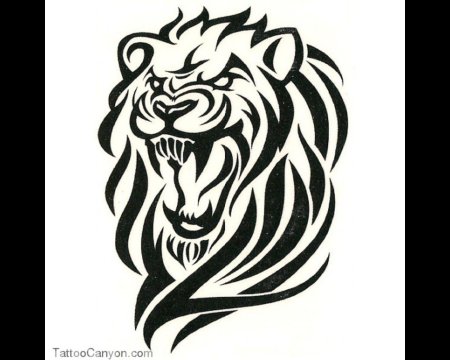 Тату тигр трайбл