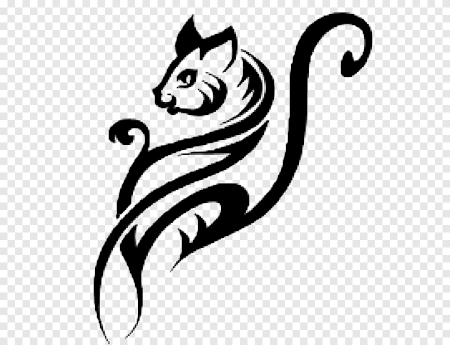 Тату кошка эскизы