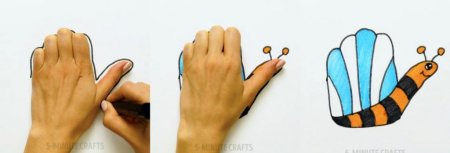 Рисование с помощью руки