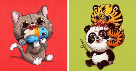 Рисунки для срисовки животные