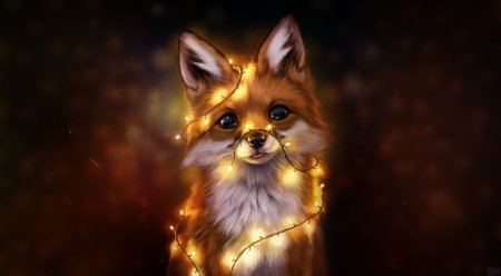 Новогодняя лиса